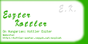 eszter kottler business card